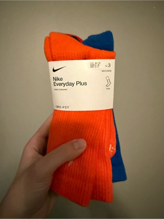 Nike Accessories - Nike Everyday Plus Crew Socks - Bright Orange, Red, & Royal Blue (3-Pack)